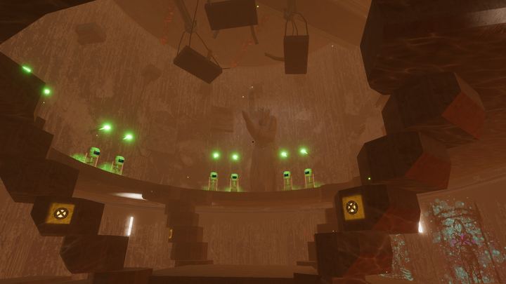 A domed hall inside the megastructure